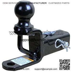 ATV TEK, Trio HD Receiver 2 Inches Multi-Purpose Hitch with Ball Mount, Heavy-Duty Tow Hitch