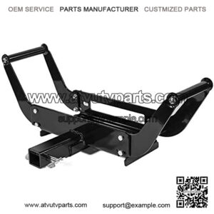 Stark Universal Portable Foldable Trailer ATV Hitch Winch Mount/Cradle w/Hitch Receiver 2" Winch Mount Recovery Winches (10" x 4-1/2")