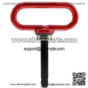 Magnetic Hitch Pin Magnet Trailer Gate Pin Easy for 1-Handed Hitch Release for ATV Lawn Tractor Lawn Sweepers etc (Red)