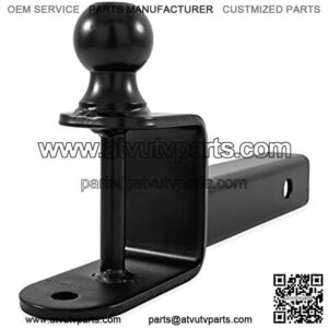 ATV/UTV 9" Extended Length Ball Mount, 2-Inch Ball, 2-Inch Shank | Includes (1) Multi-Hitch, (1) 5/8-inch Hitch Pin & (1) Bridge Pin (66081)