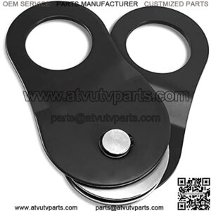 10 Ton Winch Snatch Block Towing Pulley Blocks 22,000 LBS Capacity, Offroad Recovery Accessory for Truck, Tractor, ATV & UTV (Black)