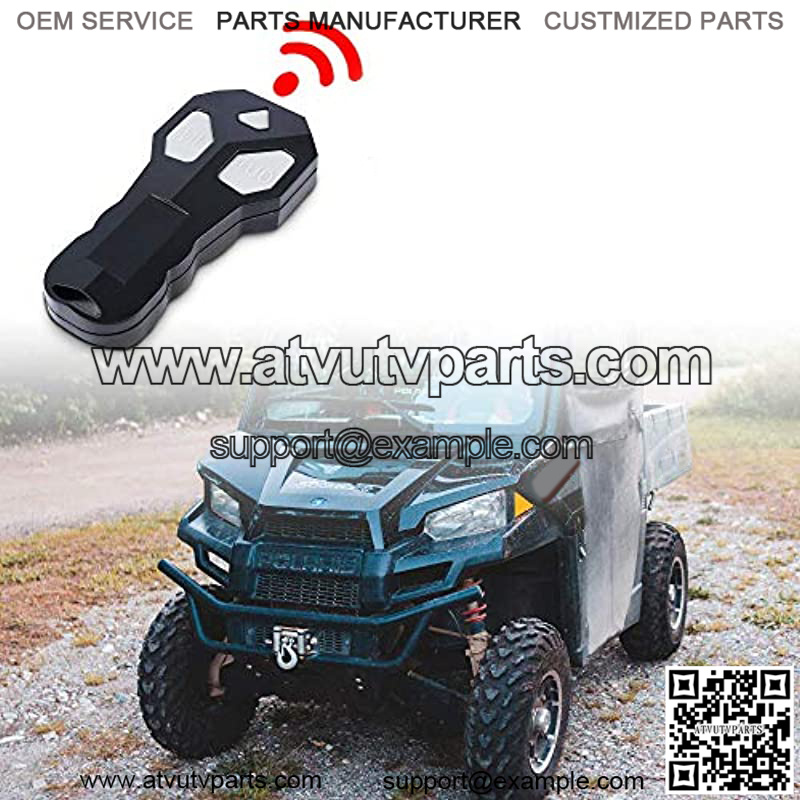 12V 4500LBS Synthetic Rope Electric Winch for Towing ATV/UTV Off Road with Mounting Bracket Wireless Remote - Image 5