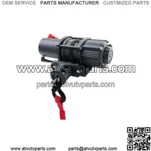 3500 lb. UTV/ATV Black Ops Winch Kit | Waterproof Seals and Solenoid | Wireless Remote with 50 Ft Range Synthetic Rope | 12V Electric Motor | 3500Lbs Rated Line Pull | Aluminum Hawse Fairlead