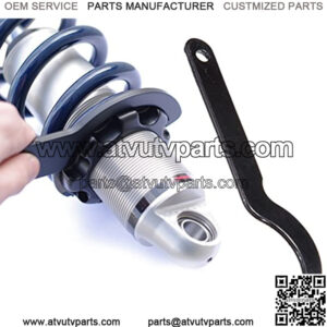 2Pcs 6.1" Universal Shock Absorber Pre Load Spanner Wrench Tool for Motorcycle ATV Snowmobile Dirt Bike Kawasaki Yamaha Honda (Black)