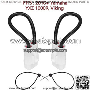 Seat Belt Bypass Compatible with 2016+ Yamaha YXZ 1000R, Viking, Wolverine Side by Side Override Seat Belt Harness Jumper Plug Clips