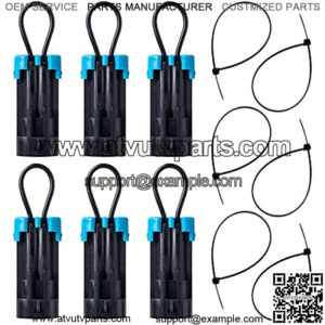 6PCS Seat Belt Bypass, RZR Ranger Harness Override for RZR 570-1000 XP, Compatible with Polaris Ranger RZR, and Can Am Defender Maverick Commander