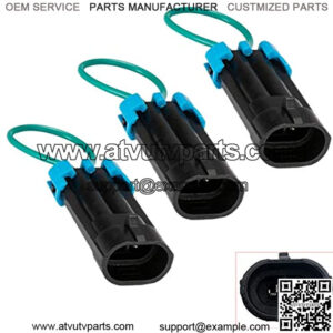 3 Pack Seat Belt Bypass Harness Override Compatible with All Can-am commander defender maverick x3 max,All Polaris ranger rzr general,570 800 900 1000 xp UTV Plug Clip Accessories