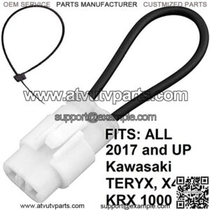 Seat Belt Bypass FITS: ALL 2017 and Newer Kawasaki TERYX all models KRX 1000 LE 2 4 Seater Harness Override Switch Connector Jumper Plug Clip Accessories Over Ride By-Pass
