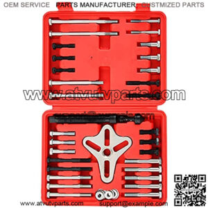 46Pcs Harmonic Balancer Puller Set, Steering Wheel Puller, Gear Puller, Crank Shaft Pulley w/Case