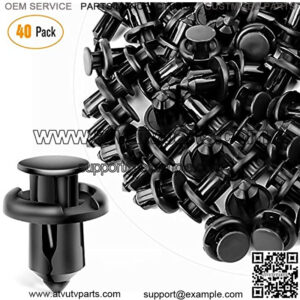 GRC-08 Honda and Acura Fender Clips-91503-SZ3-003 40 Pcs Fastener Rivet Clips Nylon Bumper Automotive Furniture Assembly Expansion Screws Kit Auto Body 10mm-40PCS