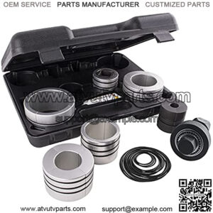 Exhaust Pipe Expander Stretcher Tool Set 1-5/8 to 4-1/4 Inches with A Pack of Rubber Rings, 12PCS Muffler Pipe Spreader Automotive Car Tool Kit Expander Tool for Tail Pipe Tube