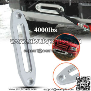 4000lbs Alumimum Hawse Fairlead For Synthetic Winch Rope Cable Lead SUV ATV UTV