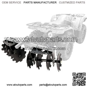 ATV/UTV Disc Harrow Implement with Adjustable Sides, for Cultivating, Establishing a Food Plot and Maintaining Your Property (66001)