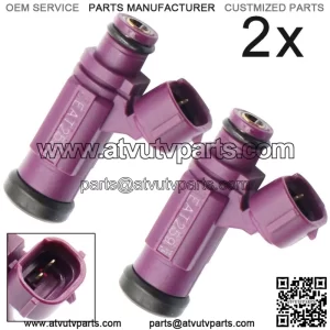 2x Fuel Injector Fits KAWASAKI MULE 4010 4000 EAT259 2009-2017 49033-2060