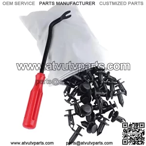 150pcs ATV UTV Body Fastener Rivets Push Pin Compatible with Can Am 293150089 Polaris 7661855 RZR Ranger Suzuki Kawasaki Rancher 90653-HC4-900 Plastic Fender Clips