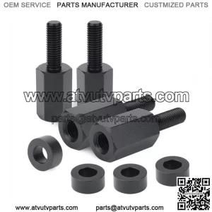 Pack of 4 Seat Risers Raise 1.5" Fits For Can-Am Maverick X3 All Years UTV Black (For: Can-Am Maverick X3)