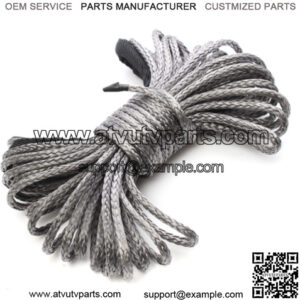 4.8MM 50ft 4WD SUV ATV w/Sheath Synthetic Winch Rope Line 8000LBs Recovery Cable