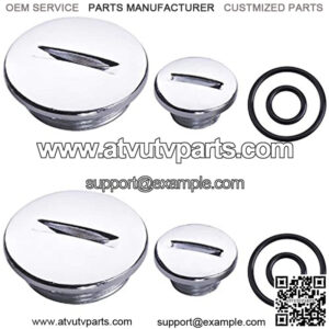 Two Set Of Quad Engine Stator Side Cover Caps W/Seals 50cc 70cc 90cc 110cc 125 cc Fit for ATV BMS Roketa SunL Coolster By