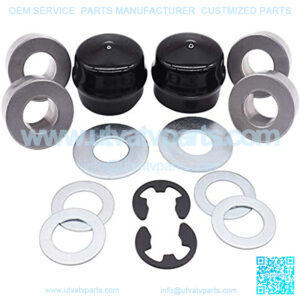 Front Wheel Bearing Kit,Axle Kit & Flange Bearing Fits M123811 M123253 R27434, Poulan 9040H 121748X