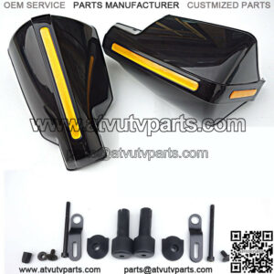 22mm Black Handle Bar Hand Guards For Motorcycles Dirt Bikes ATVs Snowmobiles