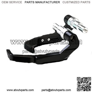 Motorcycle Lever Guards Clutch Brake Handlebar Protector Universal 7/8 Hollow Extendable Handguards Brush 6061 T6 Aluminum Black Compatible with Sport Street Enduro Mountain Bike ATV Motorcross