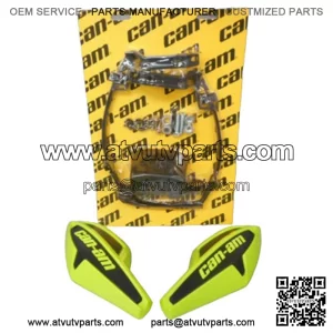 Can-Am MANTA GREEN Wind Deflector Hand Guard Kit w/ Mounting Kit Wrap Around