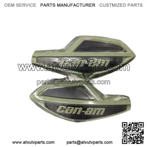 Can-Am Outlander Renegade Squadron Green Handlebar Wind Deflector Pair 715006117