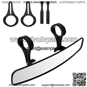 16.5" Wide Rear View Race Mirror Convex Mirror with 1.75"-2?? Clamp for ATV UTV Yamaha,Polaris,Kawasaki MULE