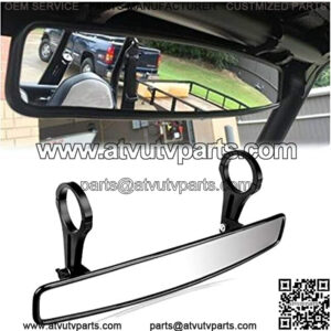 RZR Rear View Mirror Extra Wide Panoramic 15" Ultra Clear ATV UTV Mirror 1.75" Clamps Convex Design Compatible with Polaris RZR 800 900 1000 Turbo PRO XP, Pioneer 1000, Arctic Cat Wildcat 2021