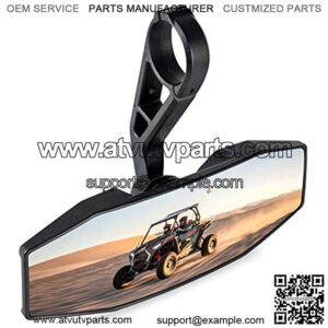 UTV Center Rear View Mirror, Premium Convex RearView Mirror with 1.75" Clamp for Polaris RZR 900 1000 XP / General 1000 XP Accessories, #2881540