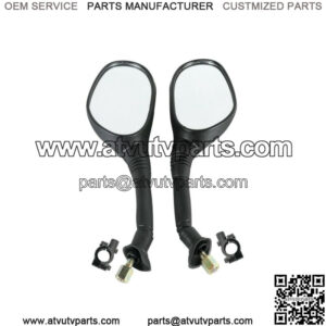 Motorcycle Rearview Side Mirrors For 7/8" Handle Bar ATV Kawasaki Suzuki Scooter