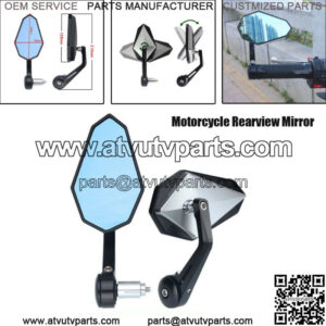 New Listing2PCS Electric Vehicle Motorcycle ATV CNC Handle Bar End Rearview Side Mirrors