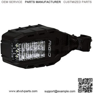 UTV Side View Mirror Set/Pair Integrated LED Running Light and Amber Turn Signal Lights For