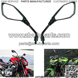 ATV Mirrors | Universal Rear View 7/8 Handlebar Mount Side Compatible with Motorcycle Dirt Bike Quad Street Bike Adventure Snowmobile Jet ski Scooter Coolster Moped GY6 ATV's