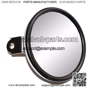 Universal 5. Chrome Convex Golf Cart Mirror fits Club Car, EZGO,Yamaha