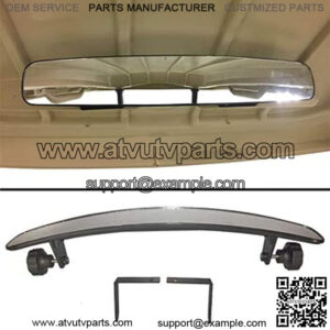 Convex Mirror (17 inch) & Bracket for Golf Carts