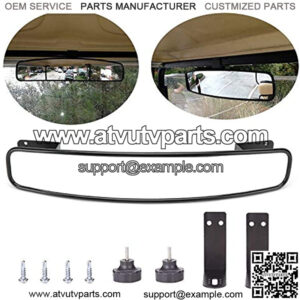 Rear View Mirror For Golf Cart Car EZ-GO Club Car Yamaha, Golf cart Rear View Mirror,16.5" Extra Wide 180 Degree