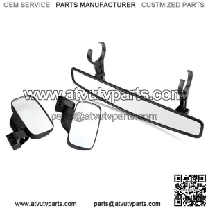 For Kawasaki Mule 3000 3010 4000 4010 UTV Rear-View Wide Center Side Mirrors Set