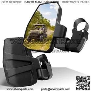 UTV Side Mirrors, You No Longer Need to Adjust by HandInnovative Automatic Reset Function, for 1.5"-2.0" Roll Cage, Compatible with Polaris RZR, Can Am Maverick, Honda Pioneer, Kawasaki Mule