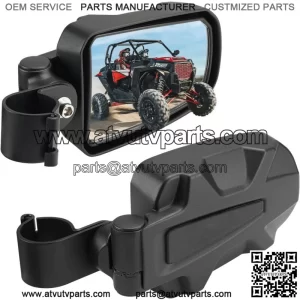 UTV Rear View Side Mirrors w/1.75" Roll Bar For Polaris RZR 900 S 1000 XP Honda