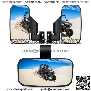 UTV Rear View Mirrors Set 1.75"-2" Bar for CFMOTO ZFORCE 500 600 800 950 1000