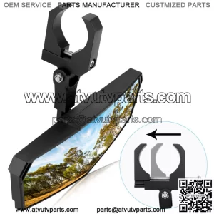 UTV Rear Center View Mirror For 1.65"-2" Polaris RZR 900 1000 Can Am Maverick X3