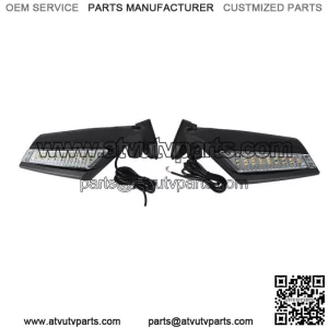 Updated Side View Mirror with LED Lights For Can Am Maverick X3 Max R 2017-2023