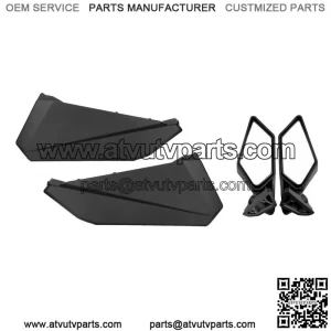 Lower Door Panel Inserts Rear View Side Mirrors For Can-Am Maverick X3 R 17-23