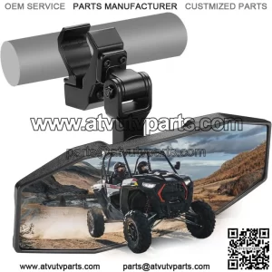 UTV Rear Center View Mirror For 1.5"-2" Polaris RZR Pioneer Talon Kawasaki Teryx (For: More than one vehicle)