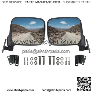 2pcs LH&RH Side Rear View Mirrors Compatible with Kawasaki Teryx 800 2016-2023 (For: More than one vehicle)