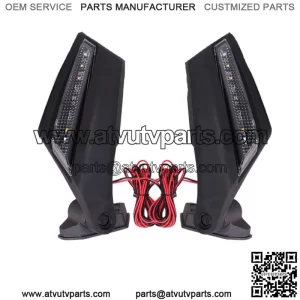 ADJUSTABLE Racing Side Mirrors W/ LED Turn Signal Lights For Can-Am Maverick X3 (For: More than one vehicle)