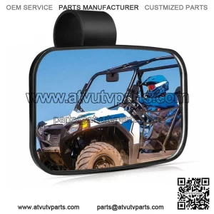 UTV Rear View Center Mirror Fits 1.5" - 2" Bar - For Polaris  RZR  Rhino Honda (Fits: Yamaha Rhino 660)