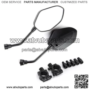 Universal Rear view Side Mirrors For ATV Kawasaki Suzuki Honda 7/8" Handle Bar