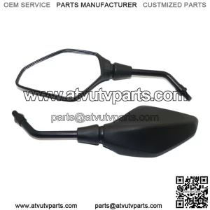 Mirror for Motorbike, Motorcycle Rearview Mirror, Motorbike Mirror Universal 7/8 inches 22mm, High Definition, with M8 M10 Clockwise and Counter Clockwise Threaded Bolts, for Motorcycle ATV Scooter